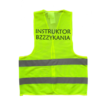[Km03] Kamizelka odblaskowa INSTRUKTOR BZYKANIA